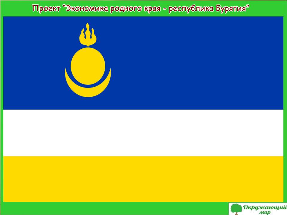 Проект Экономика республики Бурятия